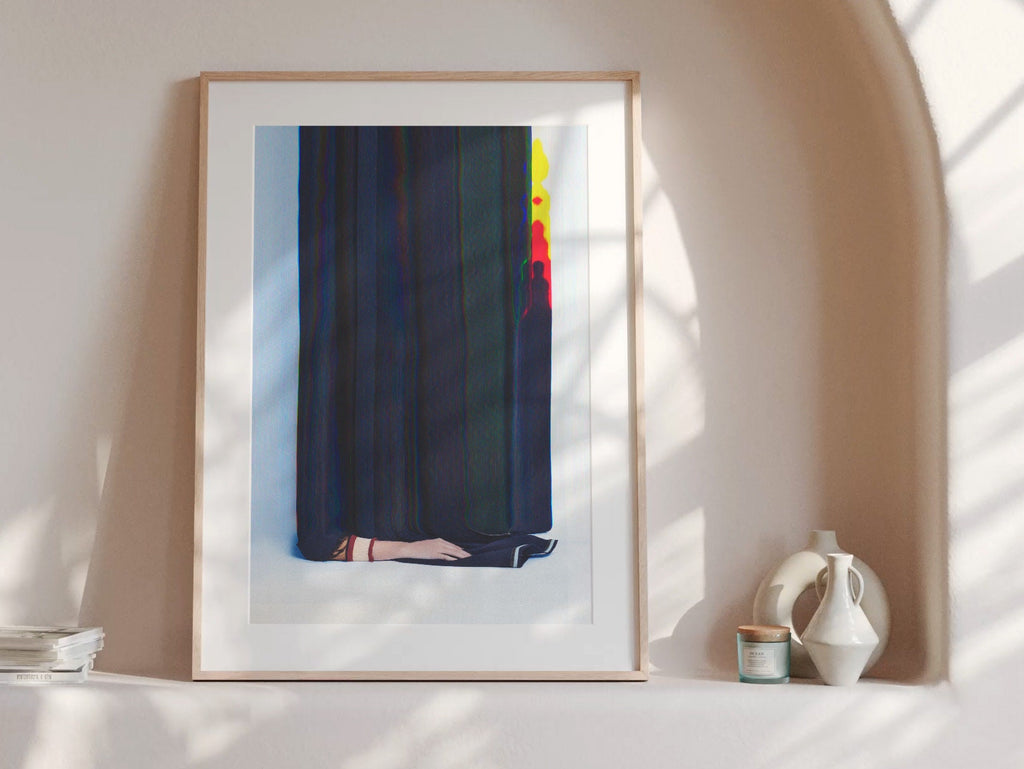 Eccentric Abstract Art Print - Colorful Digital Home Decor Glitch Artwork | Untitled (93) Giclée Print