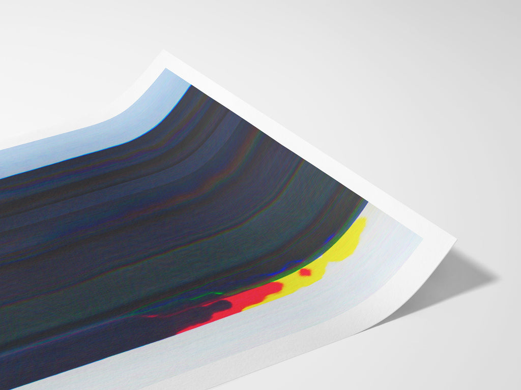 Eccentric Abstract Art Print - Colorful Digital Home Decor Glitch Artwork | Untitled (93) Giclée Print
