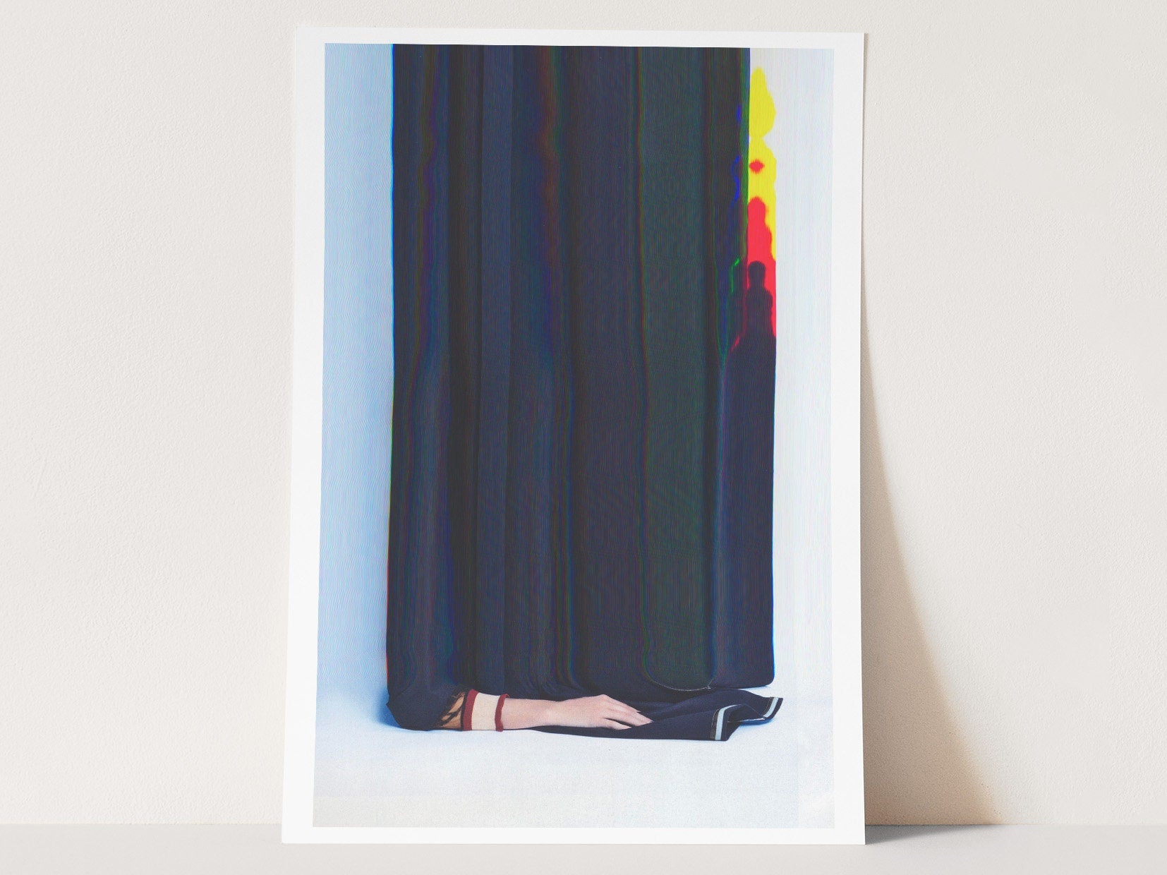 Eccentric Abstract Art Print - Colorful Digital Home Decor Glitch Artwork | Untitled (93) Giclée Print