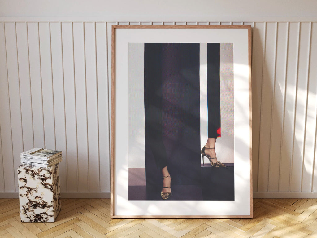 Elegant Altered Fashion Photo Art - Surrealist High Heels Wall Decor for Contemporary Home Spaces | Untitled (96) Giclée Print