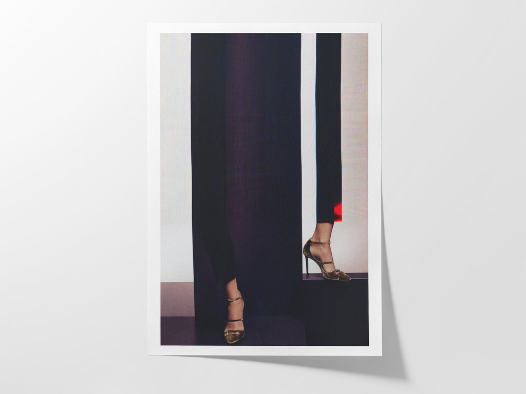 Elegant Altered Fashion Photo Art - Surrealist High Heels Wall Decor for Contemporary Home Spaces | Untitled (96) Giclée Print