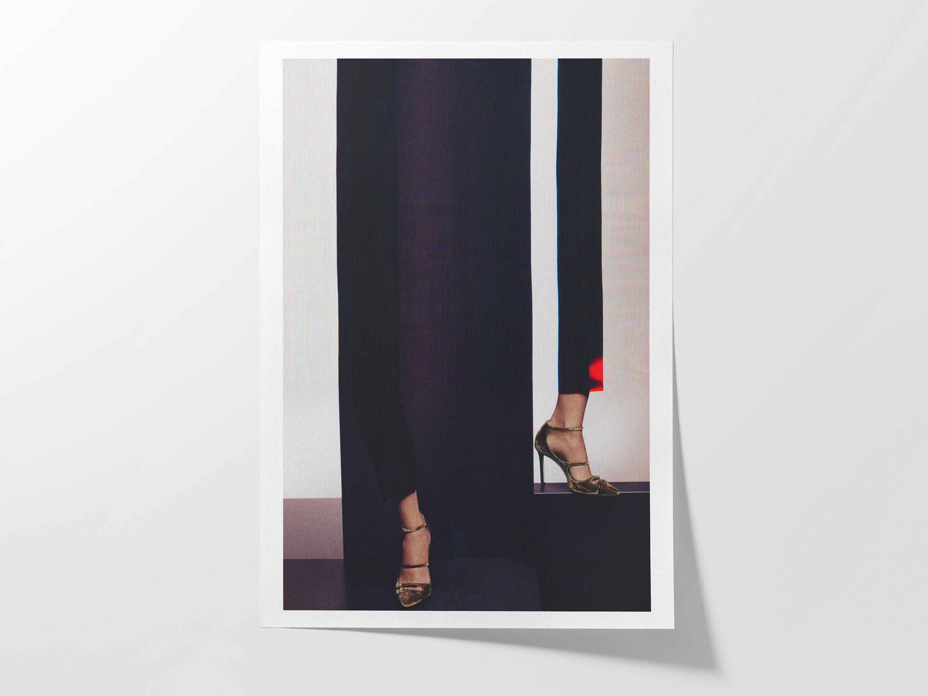Elegant Altered Fashion Photo Art - Surrealist High Heels Wall Decor for Contemporary Home Spaces | Untitled (96) Giclée Print