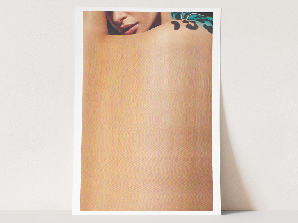 Surreal Altered Portrait Art Print - Feminine Glitch Aesthetic for Contemporary Home and Office Decor | Untitled (100) Giclée Print