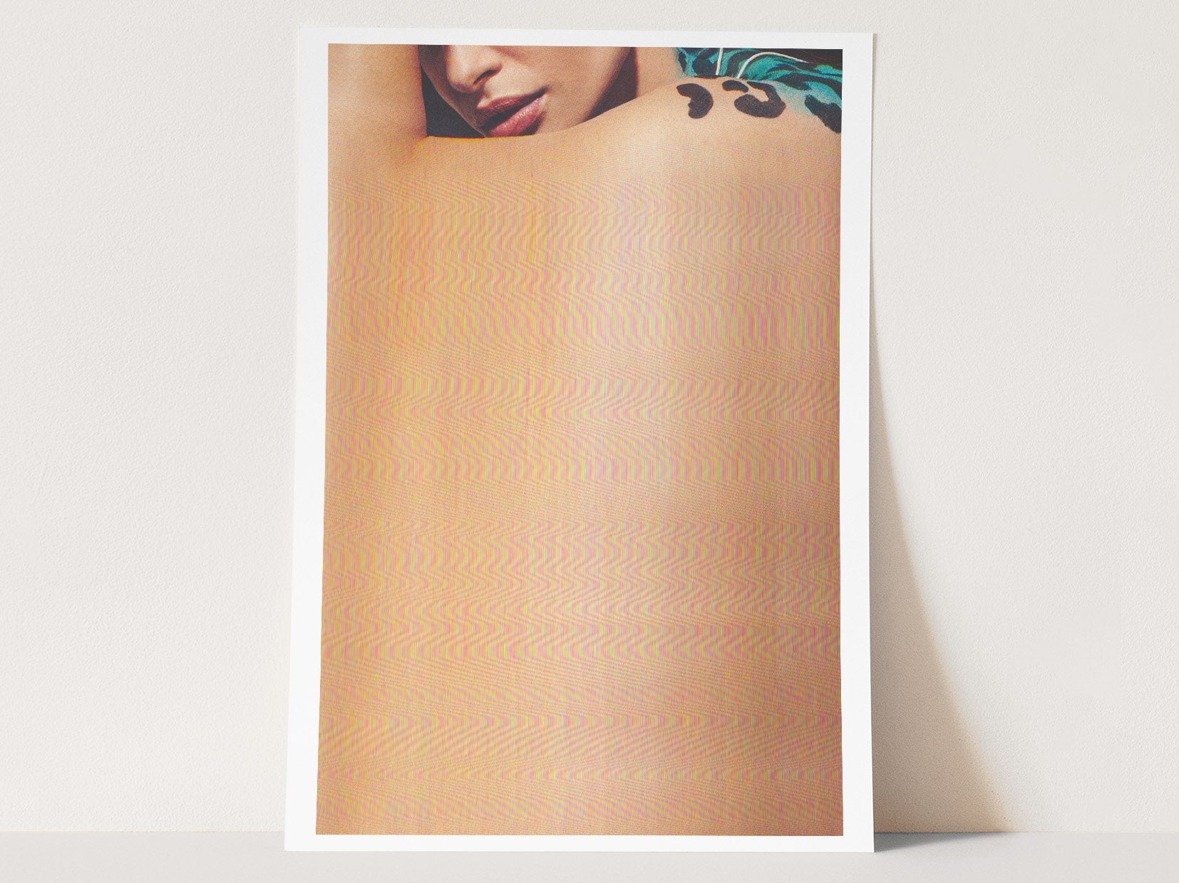 Surreal Altered Portrait Art Print - Feminine Glitch Aesthetic for Contemporary Home and Office Decor | Untitled (100) Giclée Print