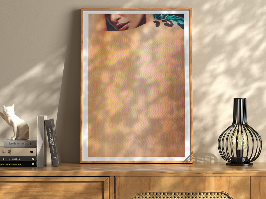 Surreal Altered Portrait Art Print - Feminine Glitch Aesthetic for Contemporary Home and Office Decor | Untitled (100) Giclée Print