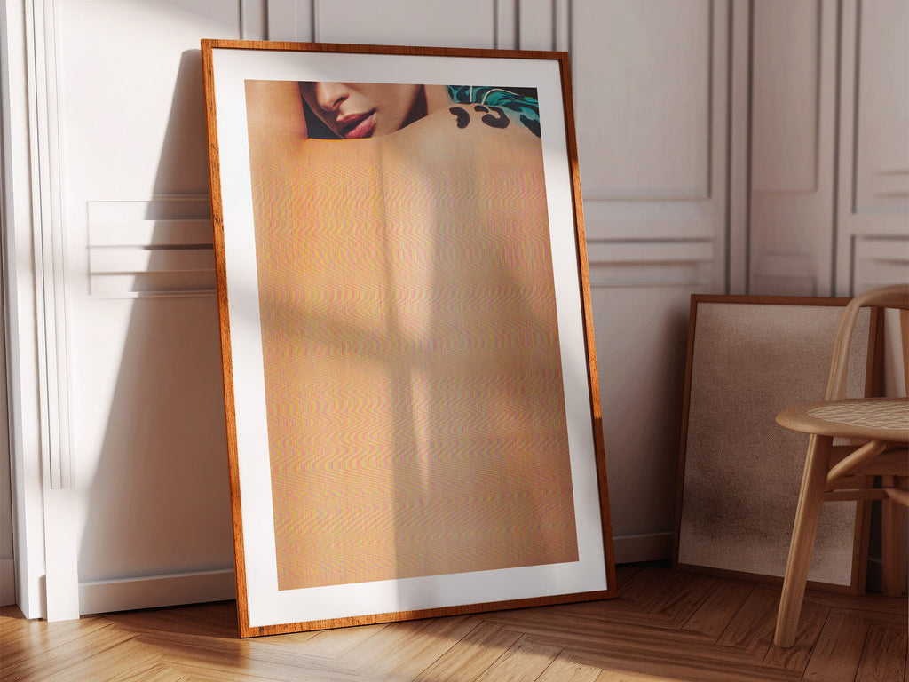 Surreal Altered Portrait Art Print - Feminine Glitch Aesthetic for Contemporary Home and Office Decor | Untitled (100) Giclée Print