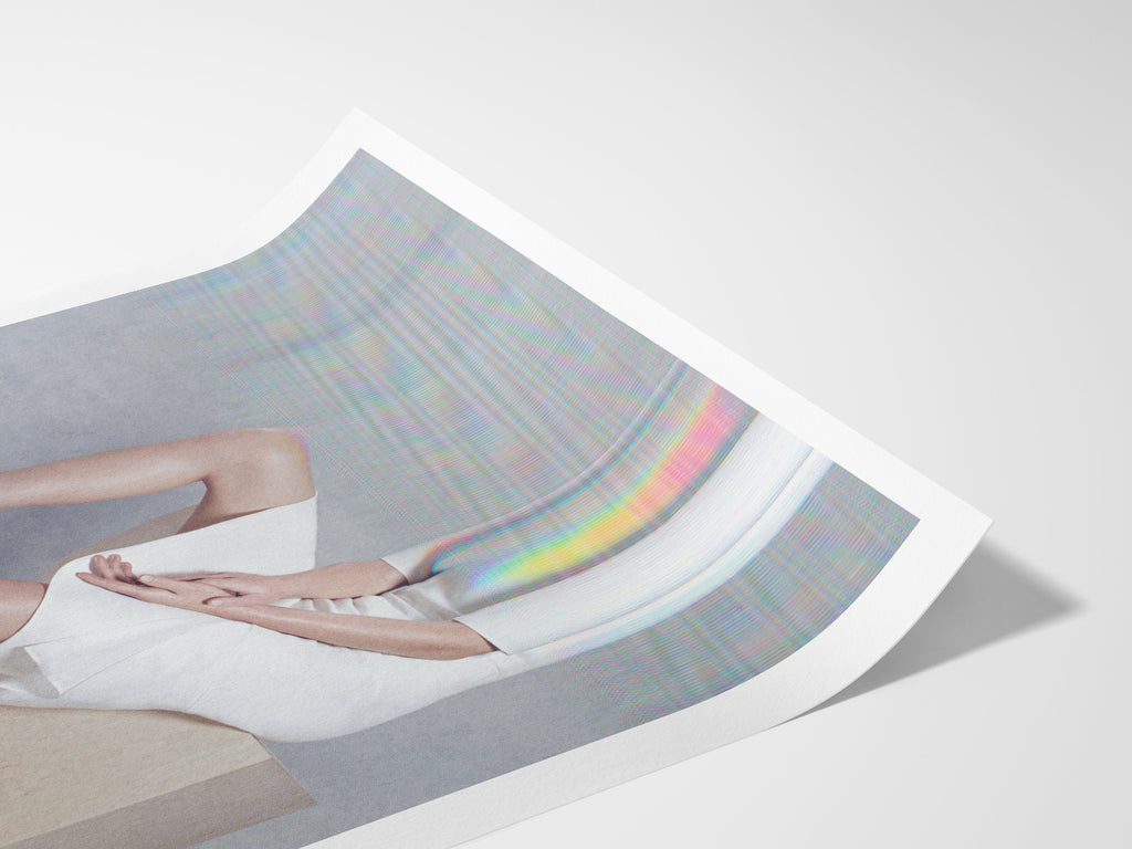 Surreal Altered Fashion Photo Art - Feminine Purple Heels Wall Decor for Contemporary Home, Office, Living Roo | Untitled (108) Giclée Print