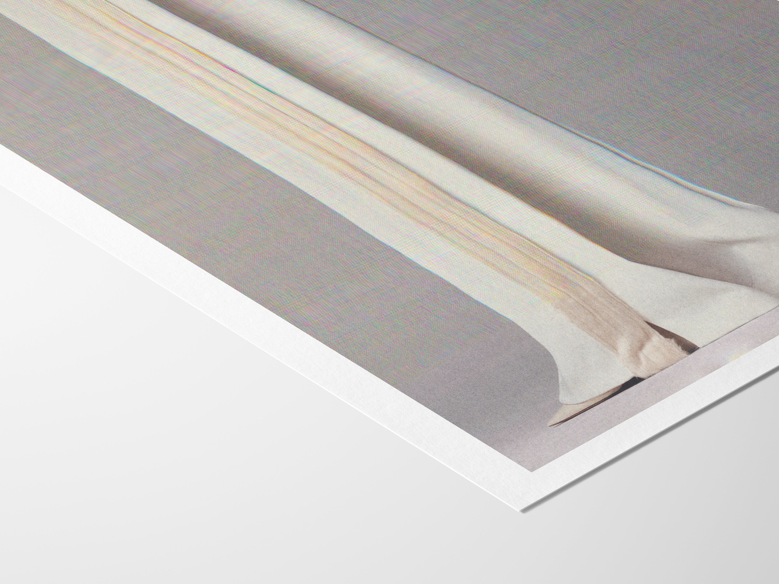 Elegant Minimalist Fabric Wall Art Print - Subtle Textured Neutral Decor for Contemporary Interiors | Untitled (114) Giclée Print