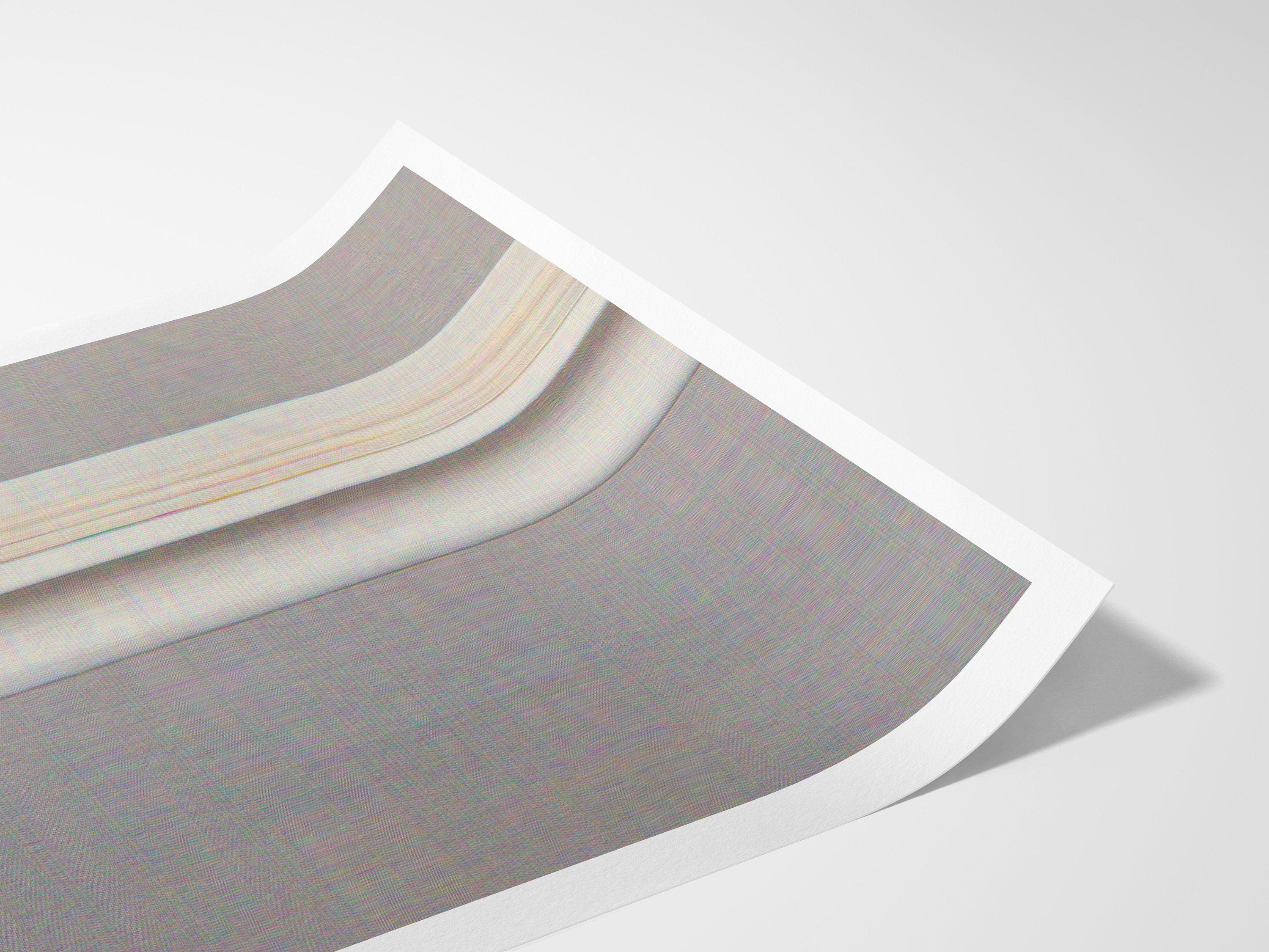 Elegant Minimalist Fabric Wall Art Print - Subtle Textured Neutral Decor for Contemporary Interiors | Untitled (114) Giclée Print