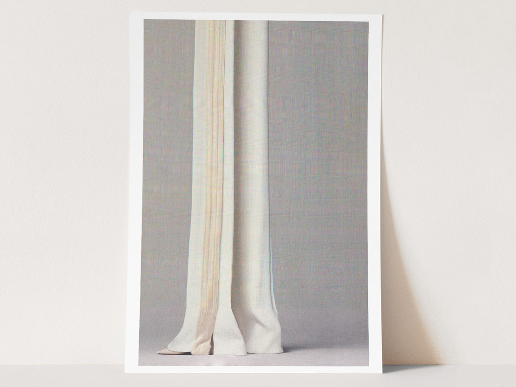 Elegant Minimalist Fabric Wall Art Print - Subtle Textured Neutral Decor for Contemporary Interiors | Untitled (114) Giclée Print