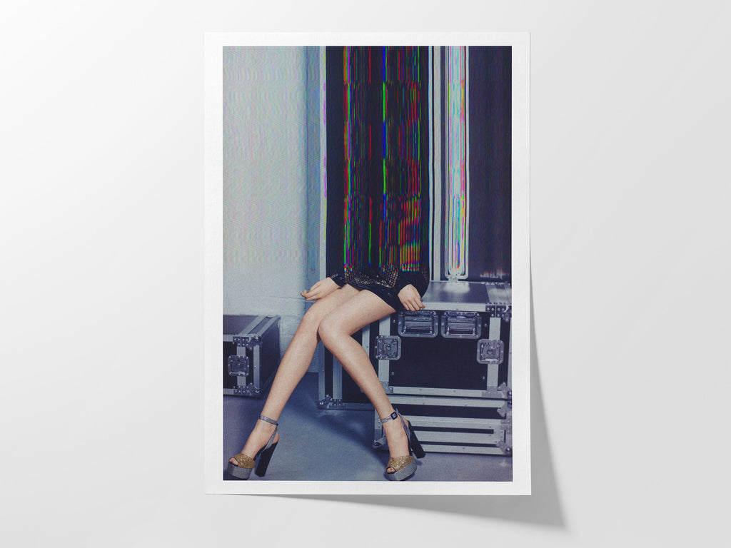 Altered Luxury Fashion Portrait - Funky Feminine Surreal Glitch Art / Wall Decor for Home, Office, Living Room | Untitled (117) Giclée Print