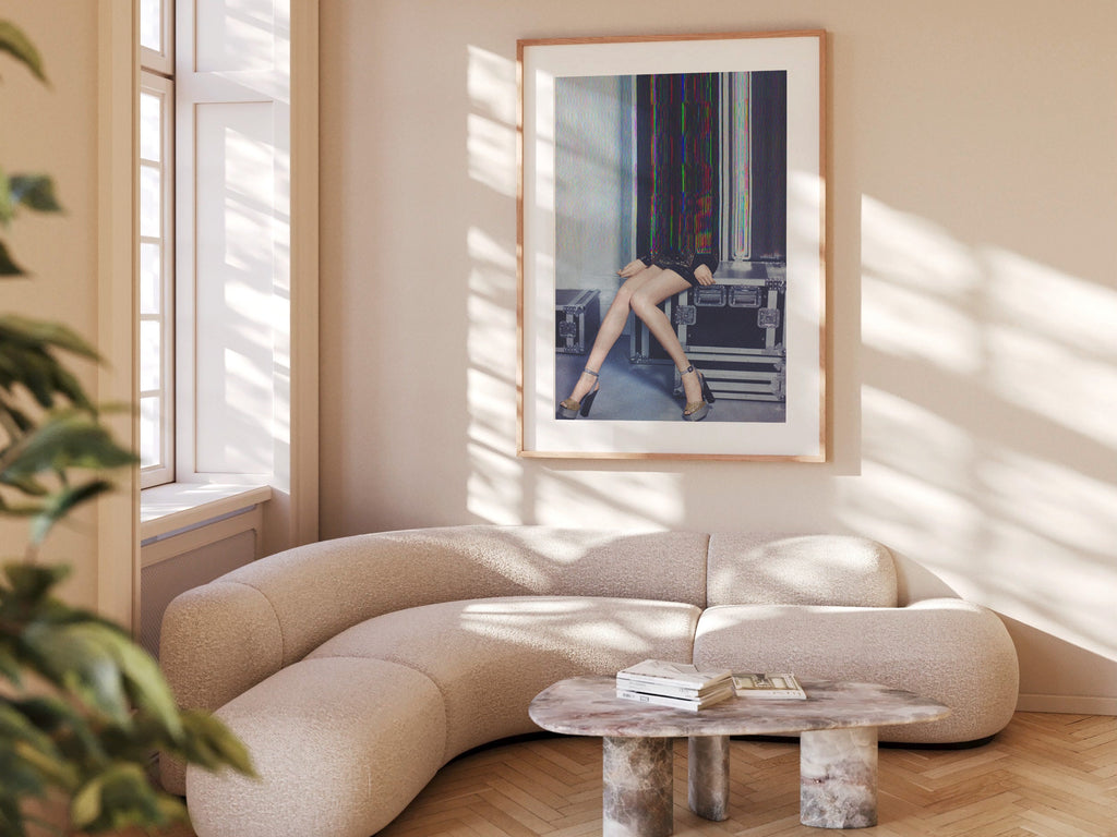 Altered Luxury Fashion Portrait - Funky Feminine Surreal Glitch Art / Wall Decor for Home, Office, Living Room | Untitled (117) Giclée Print