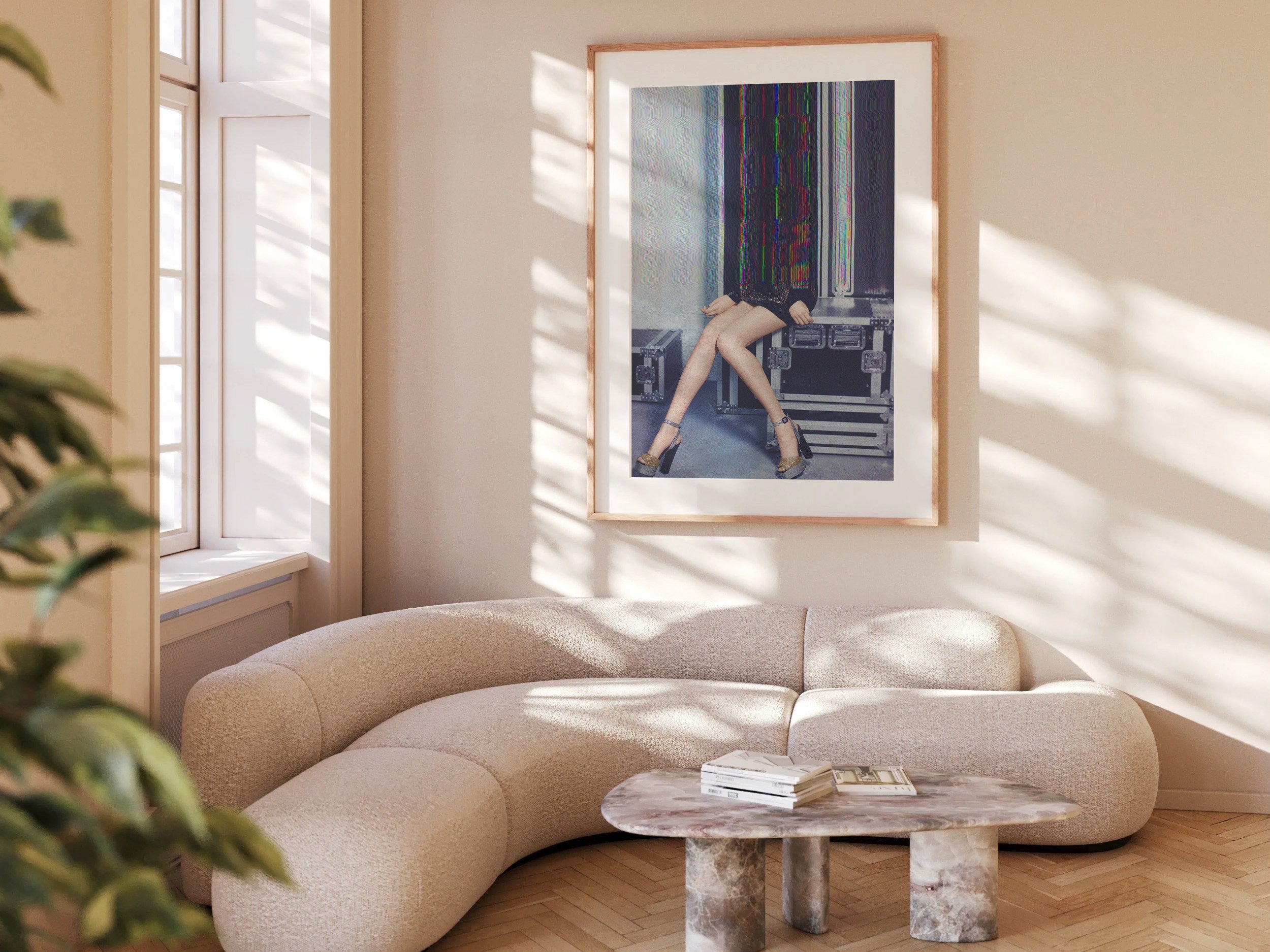 Altered Luxury Fashion Portrait - Funky Feminine Surreal Glitch Art / Wall Decor for Home, Office, Living Room | Untitled (117) Giclée Print