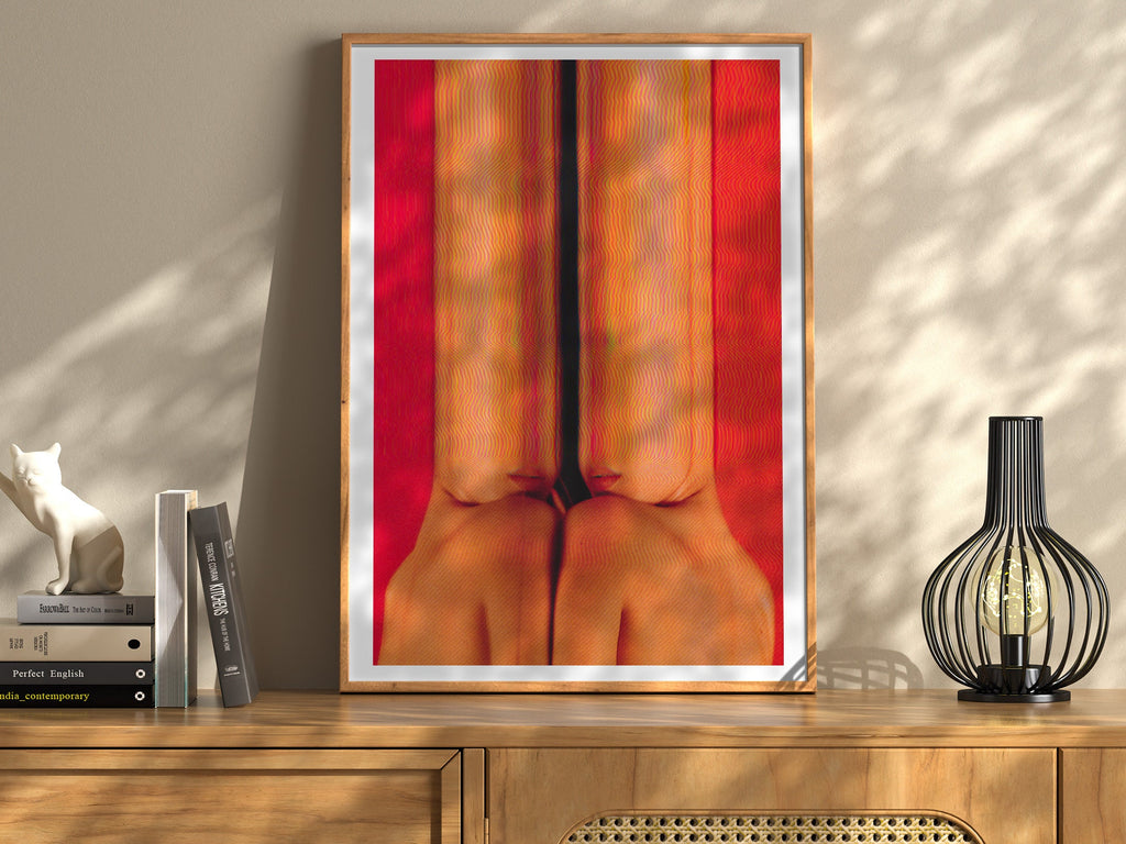 Vibrant Abstract Altered Body Portrait - Colorful Surreal Wall Art for Contemporary Home Decor | Untitled (118) Giclée Print