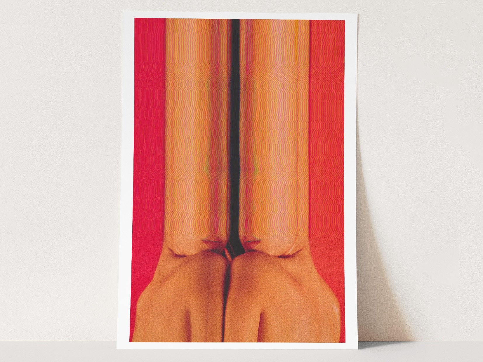 Vibrant Abstract Altered Body Portrait - Colorful Surreal Wall Art for Contemporary Home Decor | Untitled (118) Giclée Print