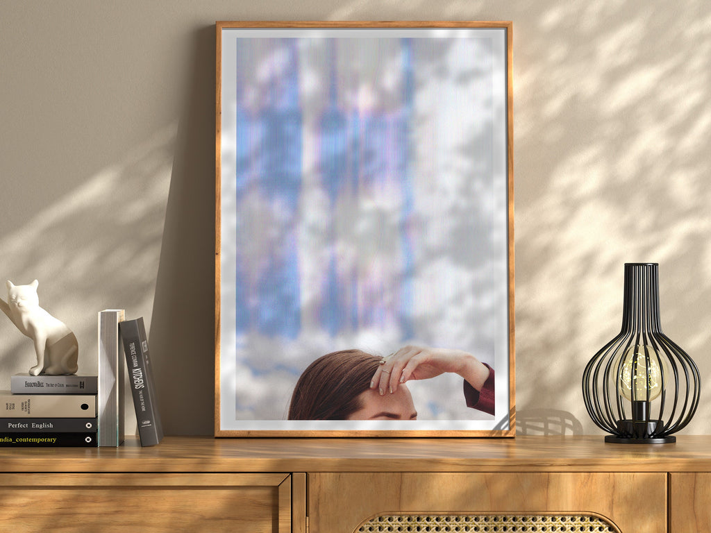 Surreal Minimalist Altered Blue Sky Clouds Photo Artwork – Feminine Wall Decor For Bedroom, Bathroom, Office | Untitled (119) Giclée Print