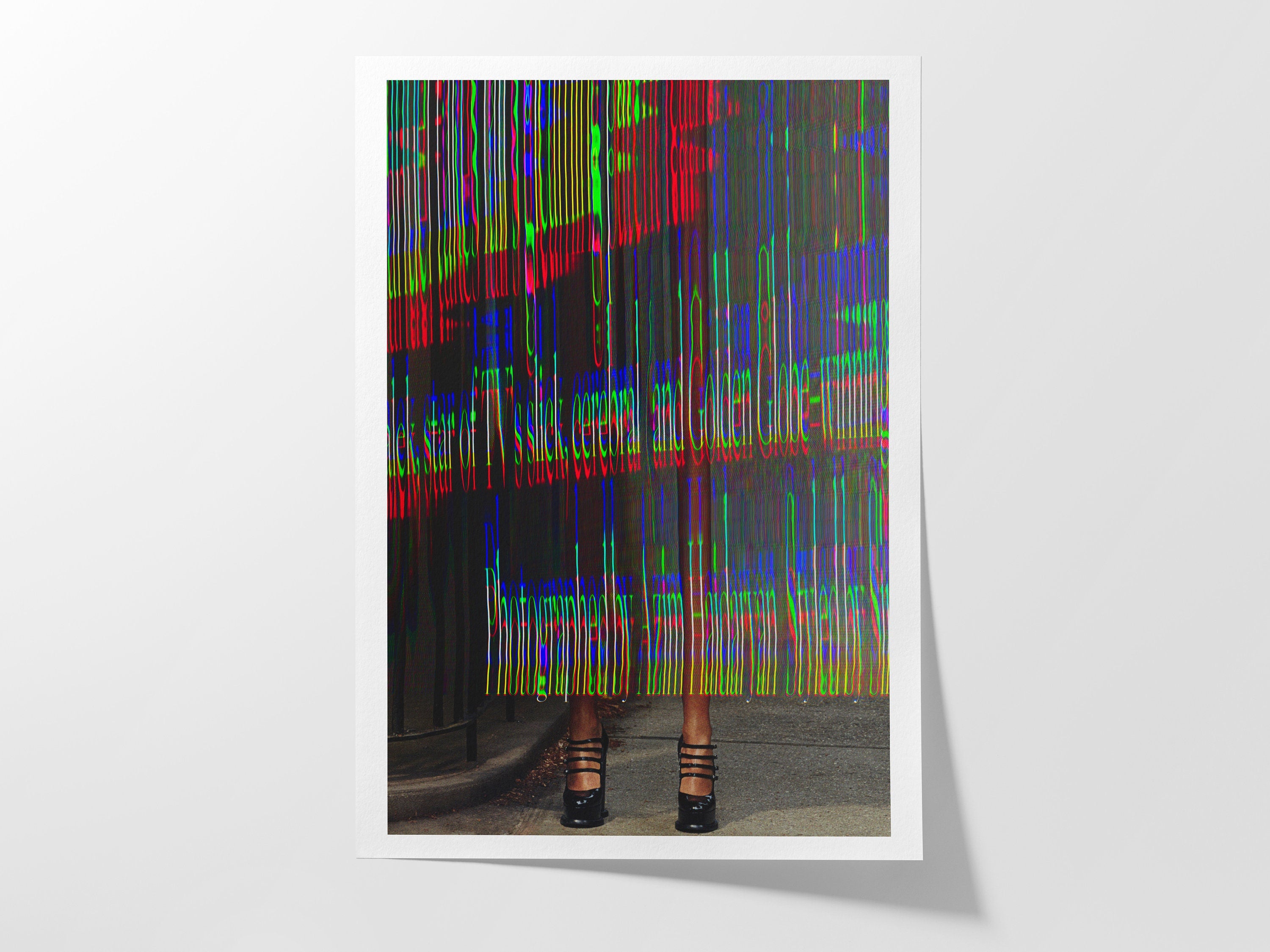 Psychedelic Altered Fashion Photography - Bold Colorful Wall Art for Modern Home Decor | Untitled (121) Giclée Print