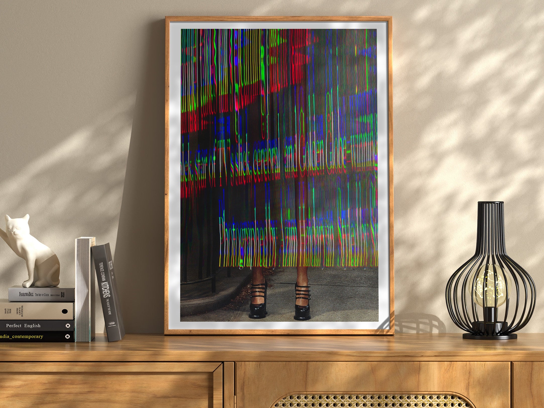 Psychedelic Altered Fashion Photography - Bold Colorful Wall Art for Modern Home Decor | Untitled (121) Giclée Print