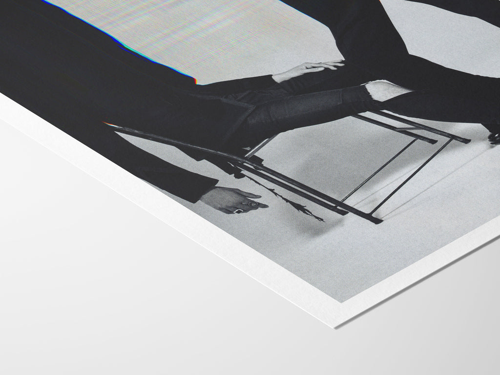 Surreal Black and White Fashion Portrait - Unique Altered Art for Contemporary Home Decor | Untitled (122) Giclée Print