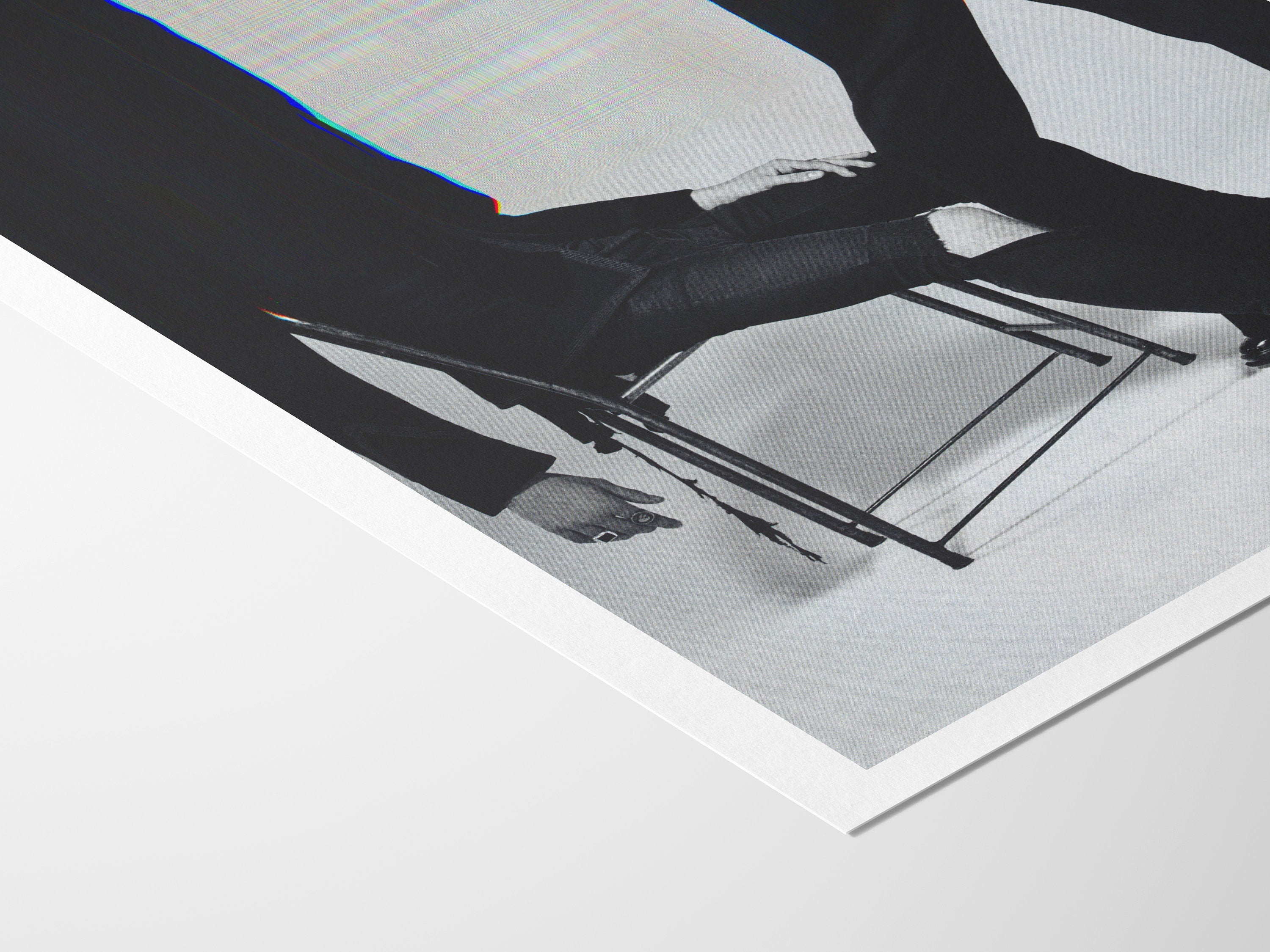 Surreal Black and White Fashion Portrait - Unique Altered Art for Contemporary Home Decor | Untitled (122) Giclée Print