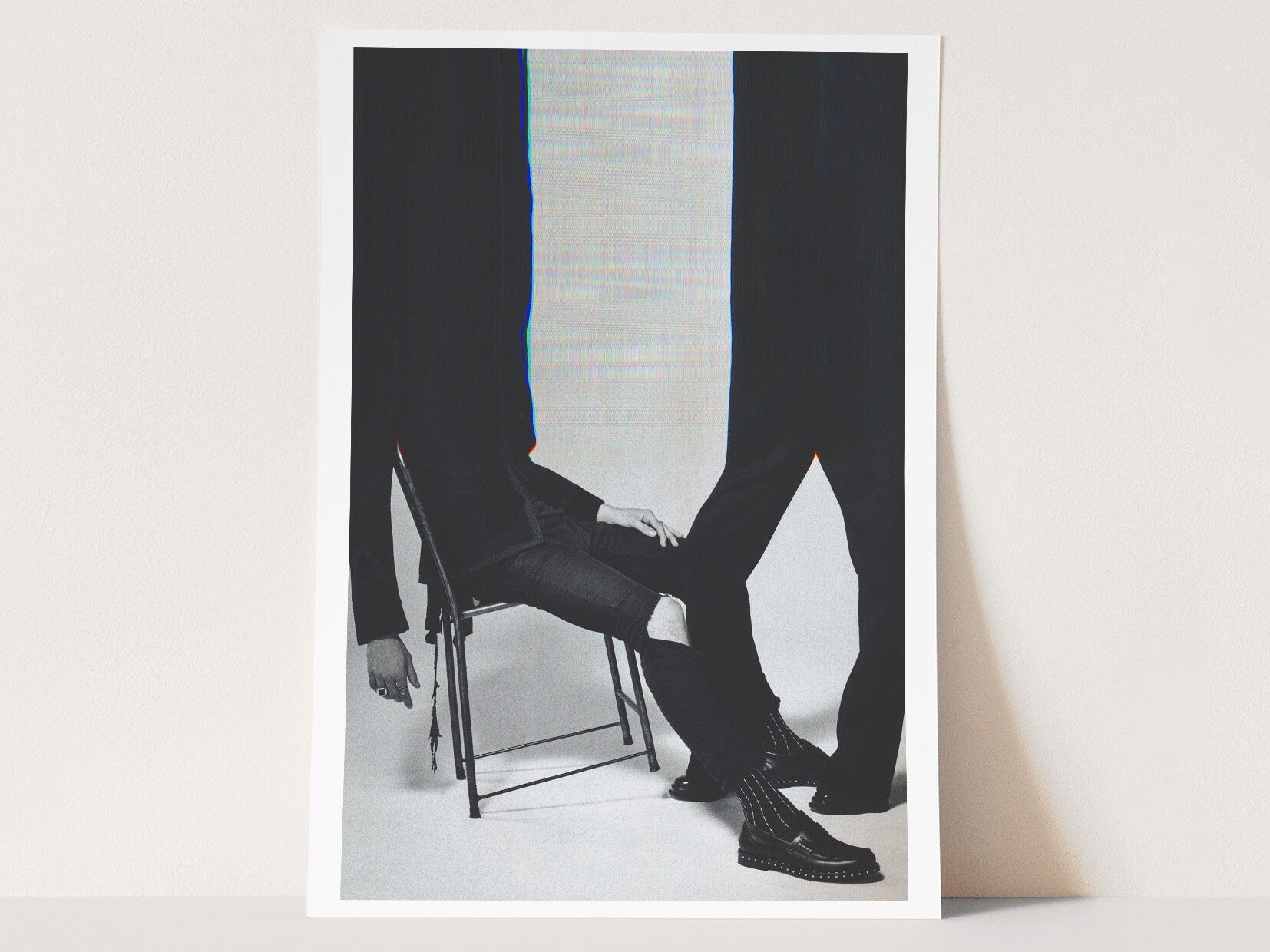 Surreal Black and White Fashion Portrait - Unique Altered Art for Contemporary Home Decor | Untitled (122) Giclée Print