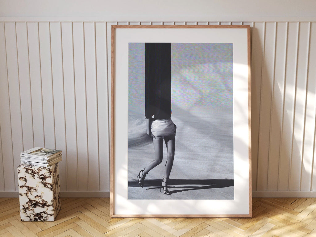 Surreal Altered Fashion Photography Wall Art - Unique Black and White Decor for Modern Home Spaces | Untitled (124) Giclée Print