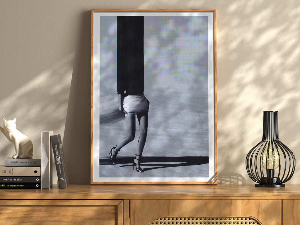 Surreal Altered Fashion Photography Wall Art - Unique Black and White Decor for Modern Home Spaces | Untitled (124) Giclée Print