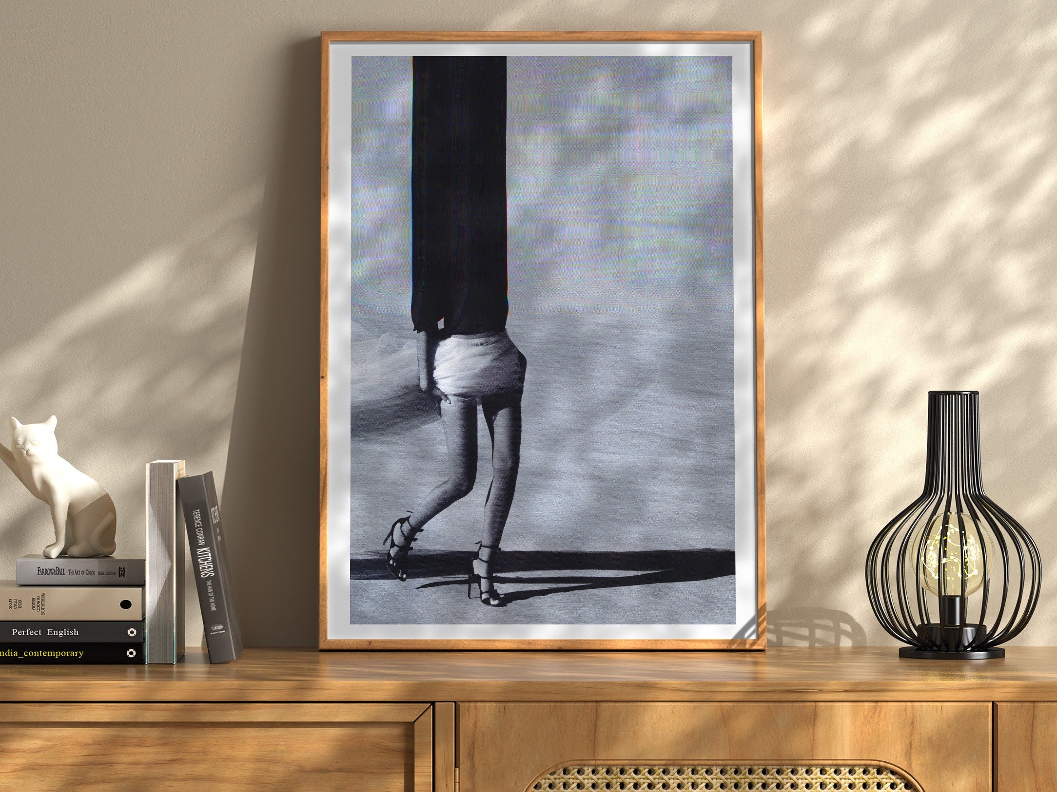 Surreal Altered Fashion Photography Wall Art - Unique Black and White Decor for Modern Home Spaces | Untitled (124) Giclée Print