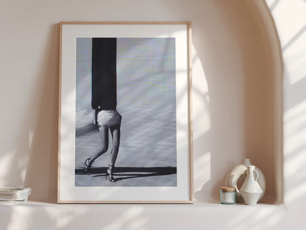 Surreal Altered Fashion Photography Wall Art - Unique Black and White Decor for Modern Home Spaces | Untitled (124) Giclée Print