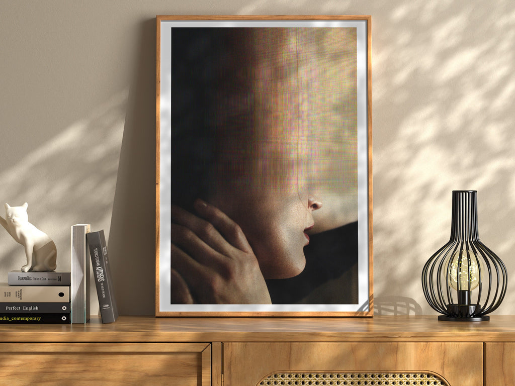Surreal Altered Portrait Art Print - Dreamy Glitch Aesthetic for Contemporary Home Decor | Untitled (125) Giclée Print