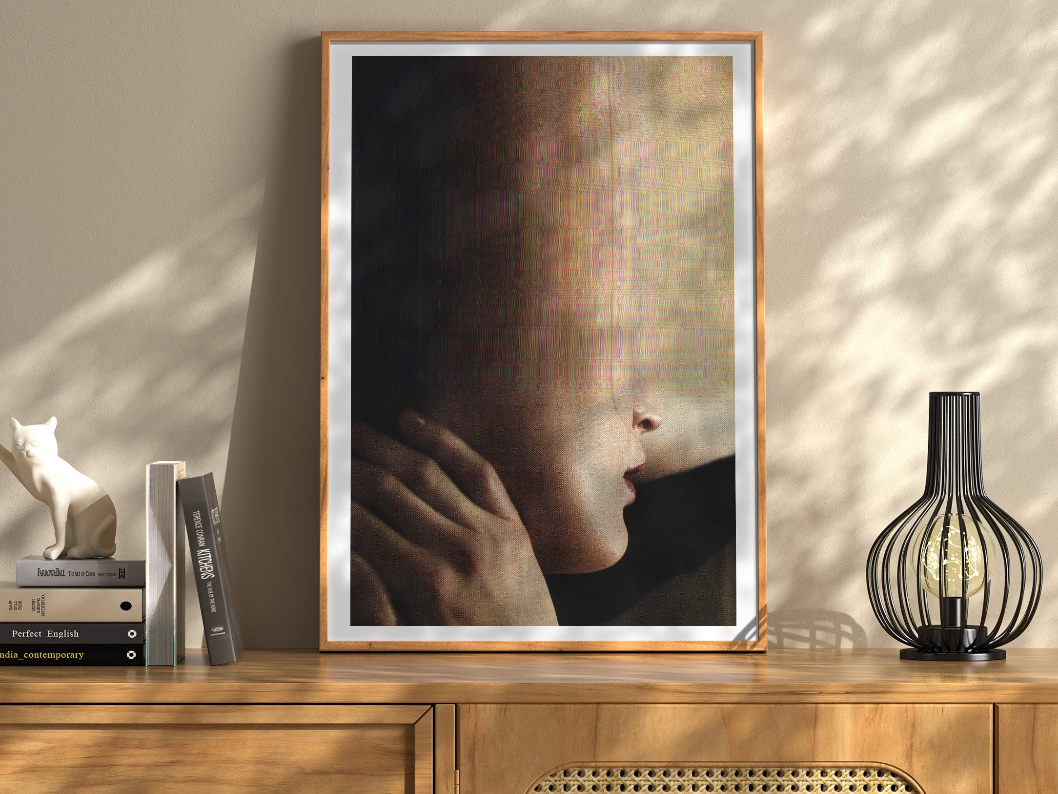 Surreal Altered Portrait Art Print - Dreamy Glitch Aesthetic for Contemporary Home Decor | Untitled (125) Giclée Print