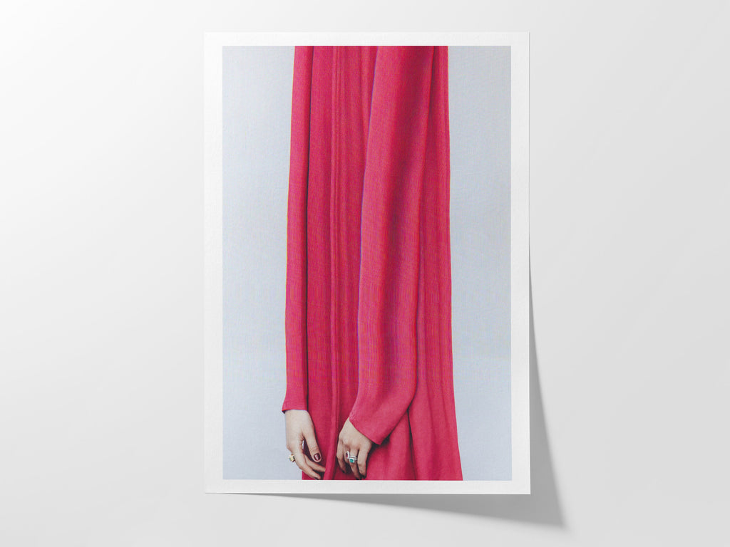 Surrealist Altered Fashion Photograph - Bold Red Aesthetic Wall Art for Contemporary Home Decor | Untitled (126) Giclée Print
