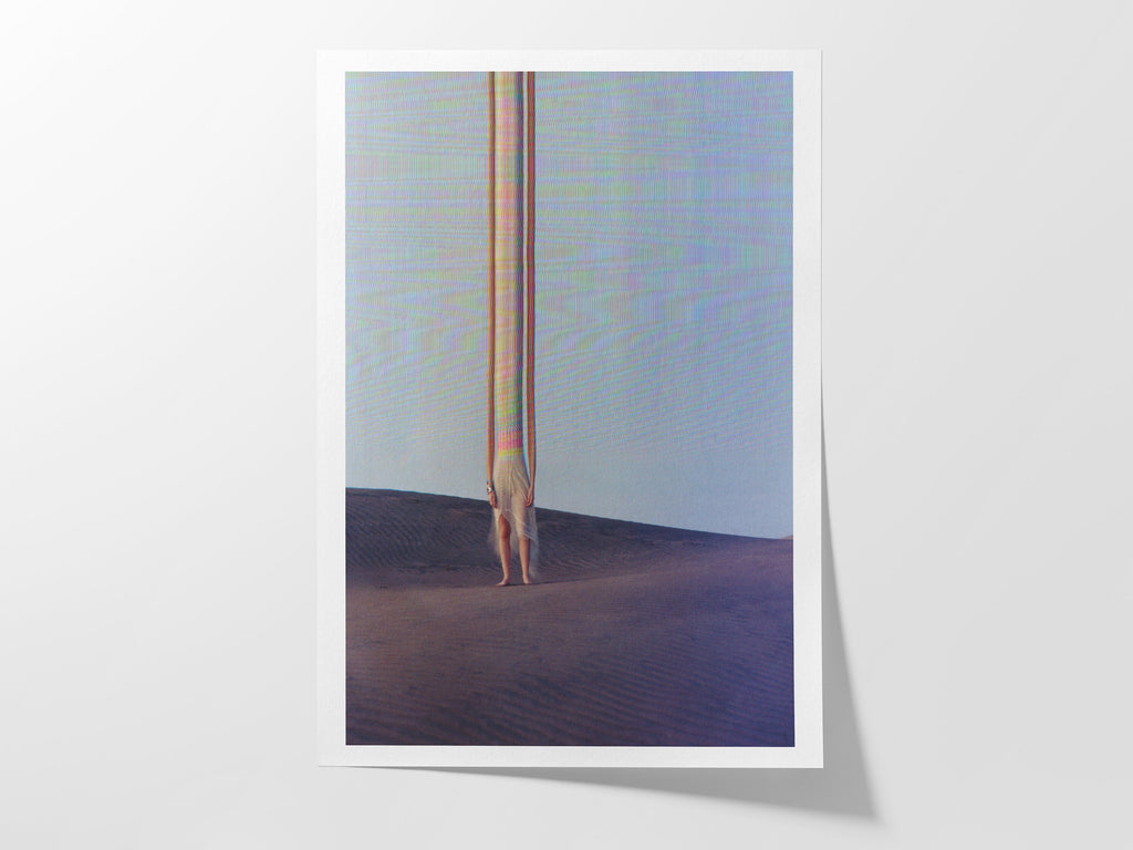 Surreal Altered Figure in Desert Landscape - Unique Minimalist Wall Art for Contemporary Home Decor | Untitled (135) Giclée Print