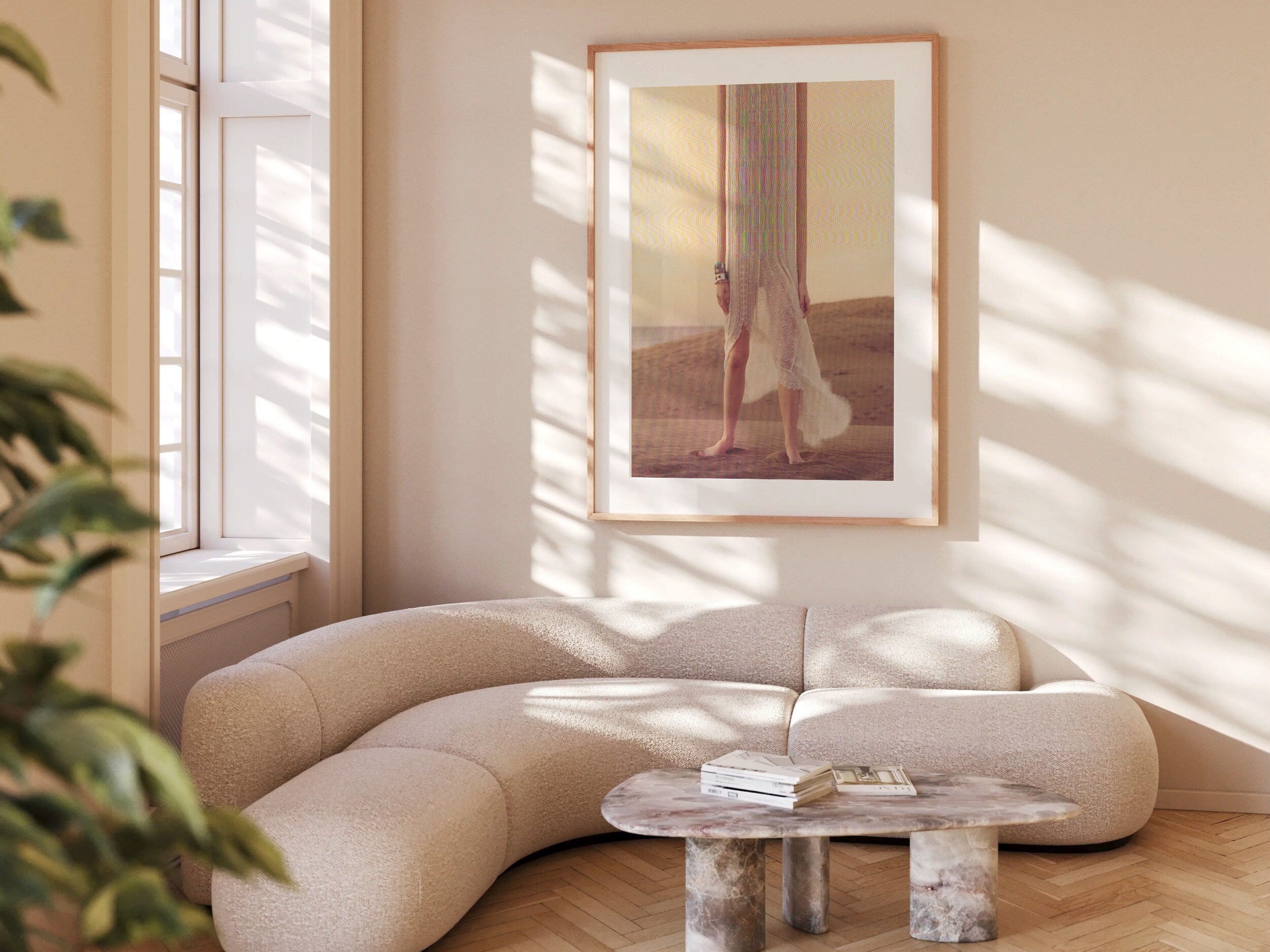 Surreal Altered Fashion Portrait in Desert Landscape - Unique Dreamlike Wall Art for Home, Office, Bedroom | Untitled (136) Giclée Print