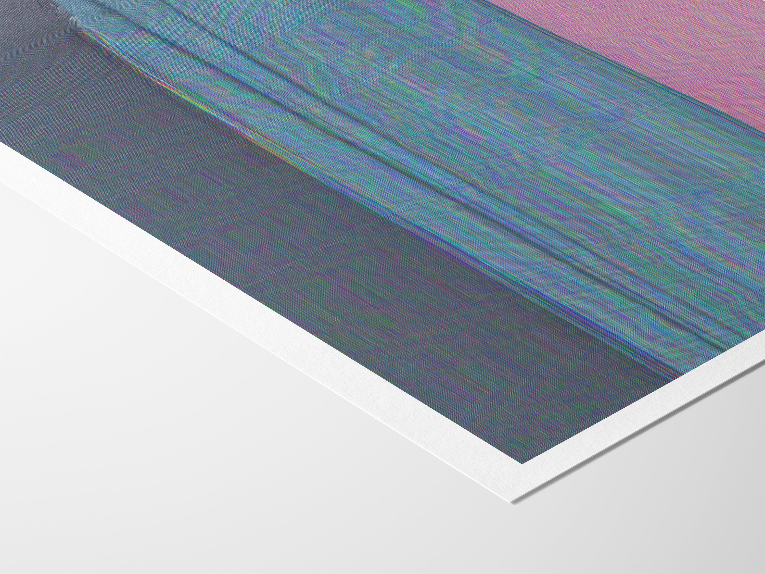 Surreal Altered Fashion Portrait Wall Art - Colorful Glitch Aesthetic for Contemporary Home Decor | Untitled (143) Giclée Print