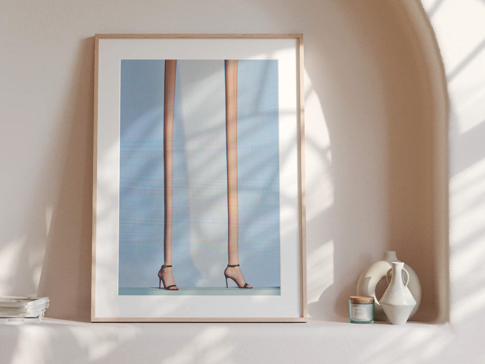 Surreal Altered Fashion Photograph - Unique High Heels Wall Art for Contemporary Home Decor | Untitled (145) Giclée Print
