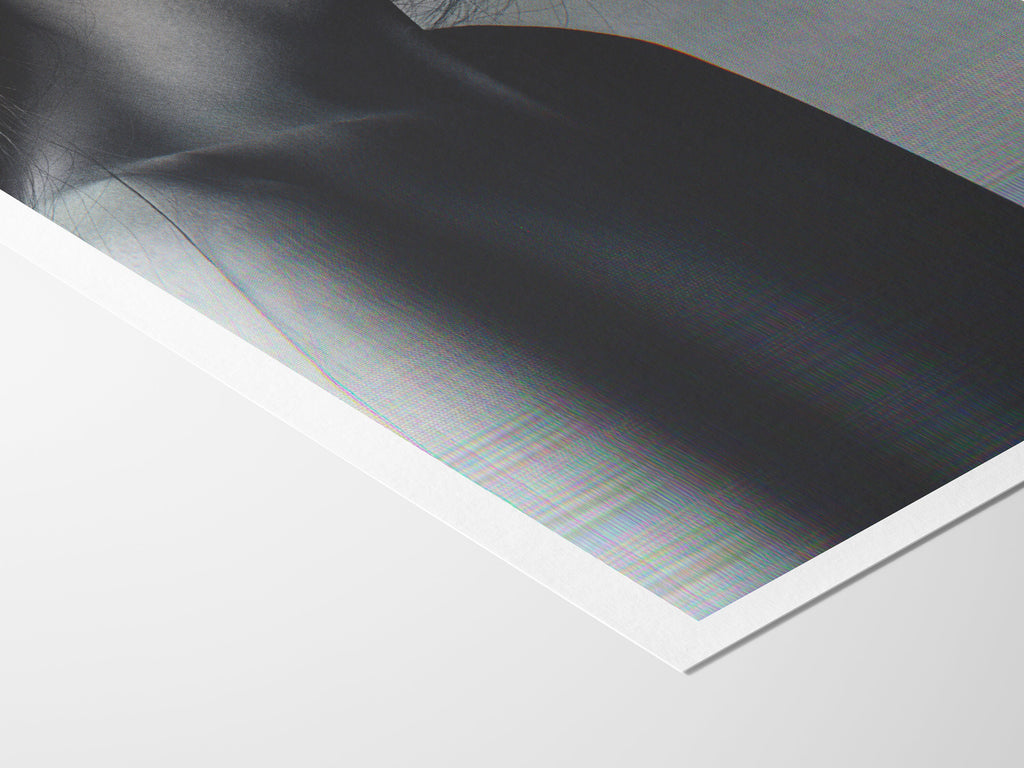 Elegant Black and White Portrait Art Print - Minimalist Aesthetic for Contemporary Home Decor | Untitled (148) Giclée Print