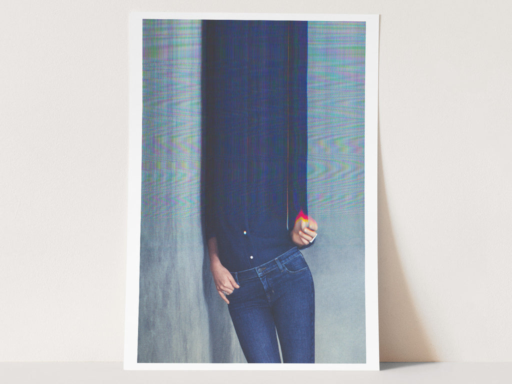 Surreal Altered Fashion Portrait Wall Art - Unique Digital Aesthetic Decor for Home or Office | Untitled (149) Giclée Print