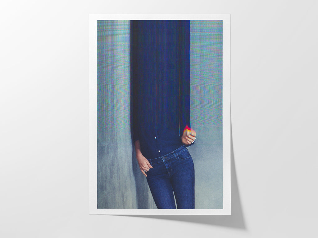 Surreal Altered Fashion Portrait Wall Art - Unique Digital Aesthetic Decor for Home or Office | Untitled (149) Giclée Print