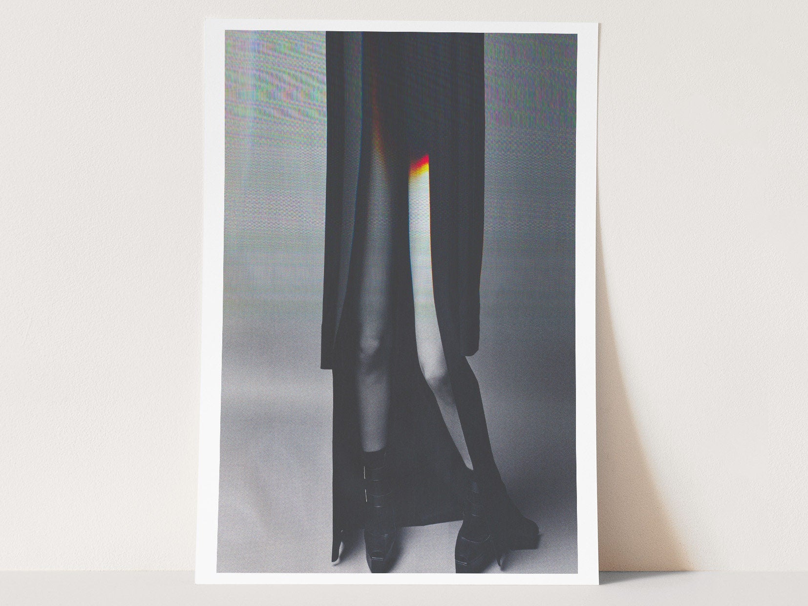 Chic Black and White Fashion Art Print - Elegant Minimalist Wall Decor for Modern Living Spaces | Untitled (153) Giclée Print