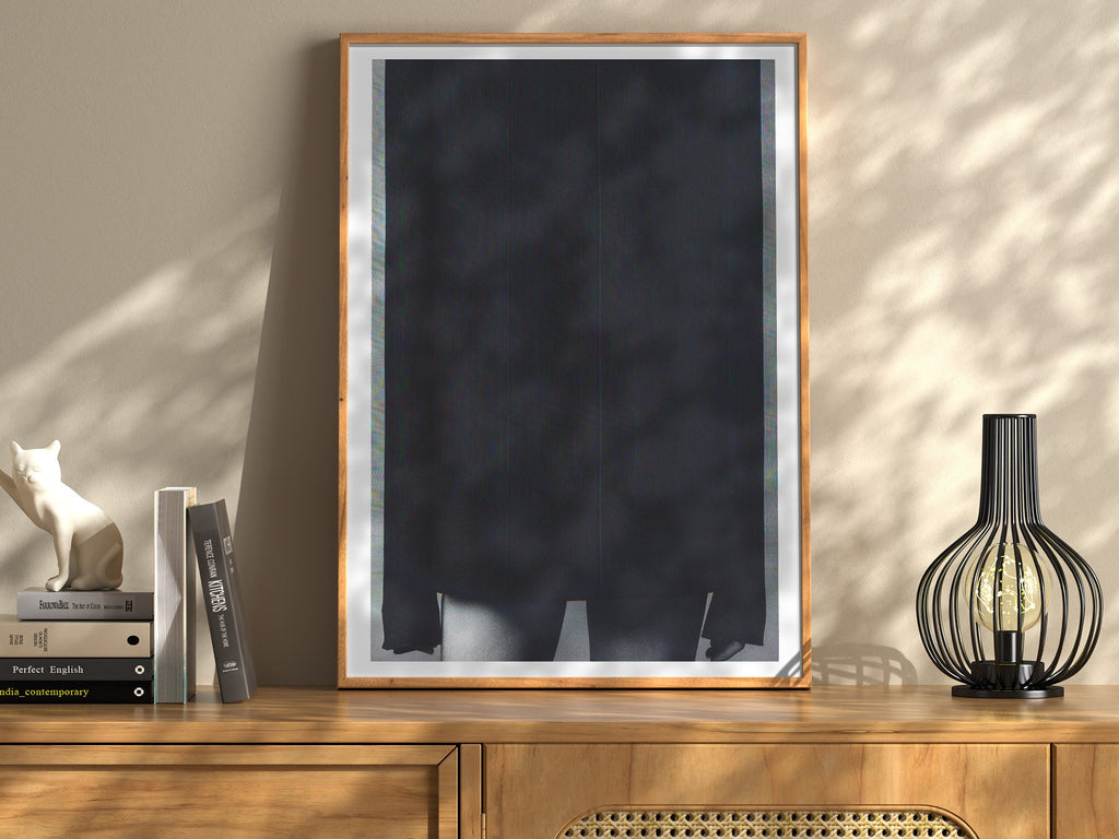 Ethereal Black and White Fashion Art Print - Minimalist Modern Aesthetic for Stylish Home Decor | Untitled (155) Giclée Print