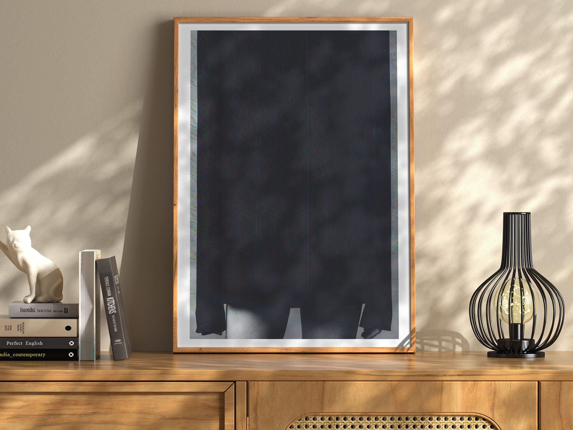 Ethereal Black and White Fashion Art Print - Minimalist Modern Aesthetic for Stylish Home Decor | Untitled (155) Giclée Print