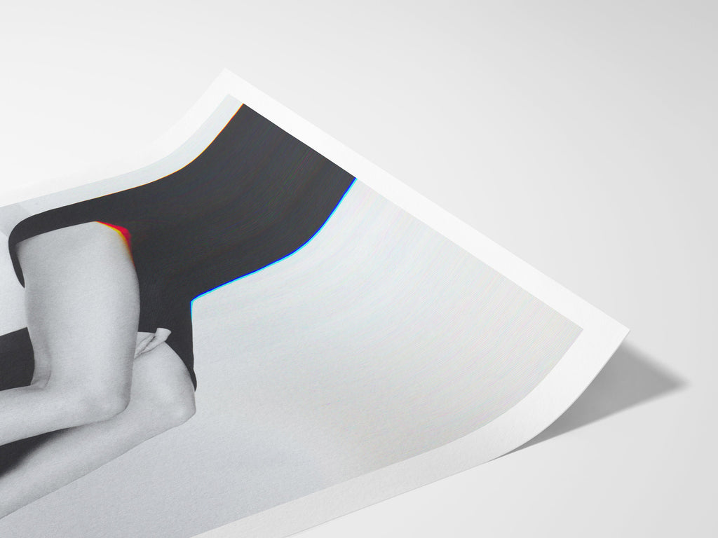 Chic Monochrome Fashion Photography Wall Art - Elegant Feminine Decor for Living Room, Bedroom, or Office | Untitled (159) Giclée Print