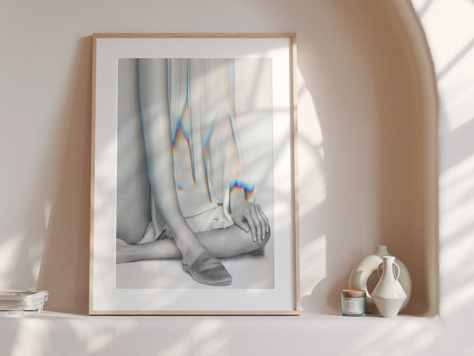 Elegant Surrealist Altered Fashion Art Print - Minimalist Monochrome Decor for Modern Living Spaces | Untitled (168) Giclée Print