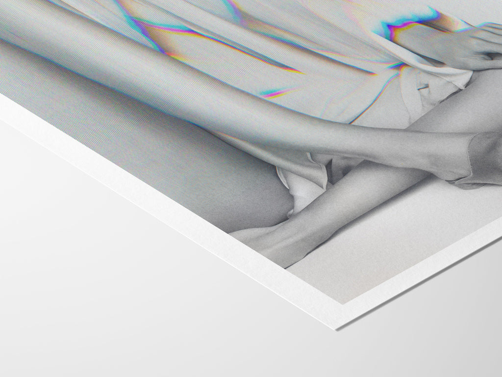 Elegant Surrealist Altered Fashion Art Print - Minimalist Monochrome Decor for Modern Living Spaces | Untitled (168) Giclée Print