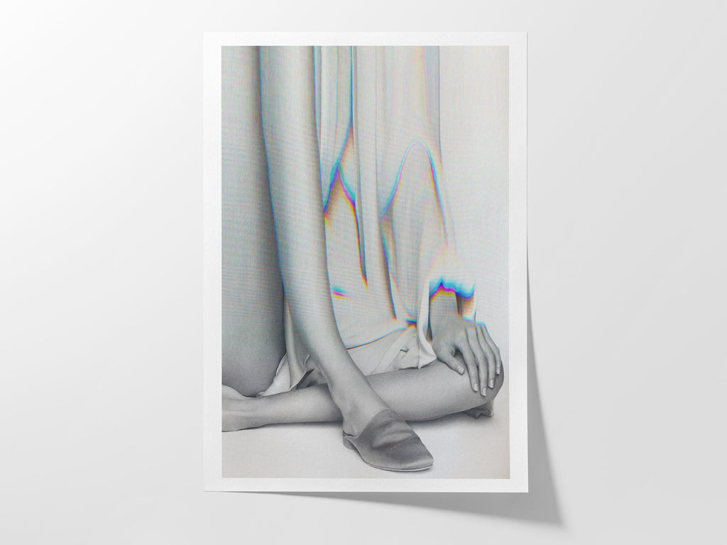 Elegant Surrealist Altered Fashion Art Print - Minimalist Monochrome Decor for Modern Living Spaces | Untitled (168) Giclée Print