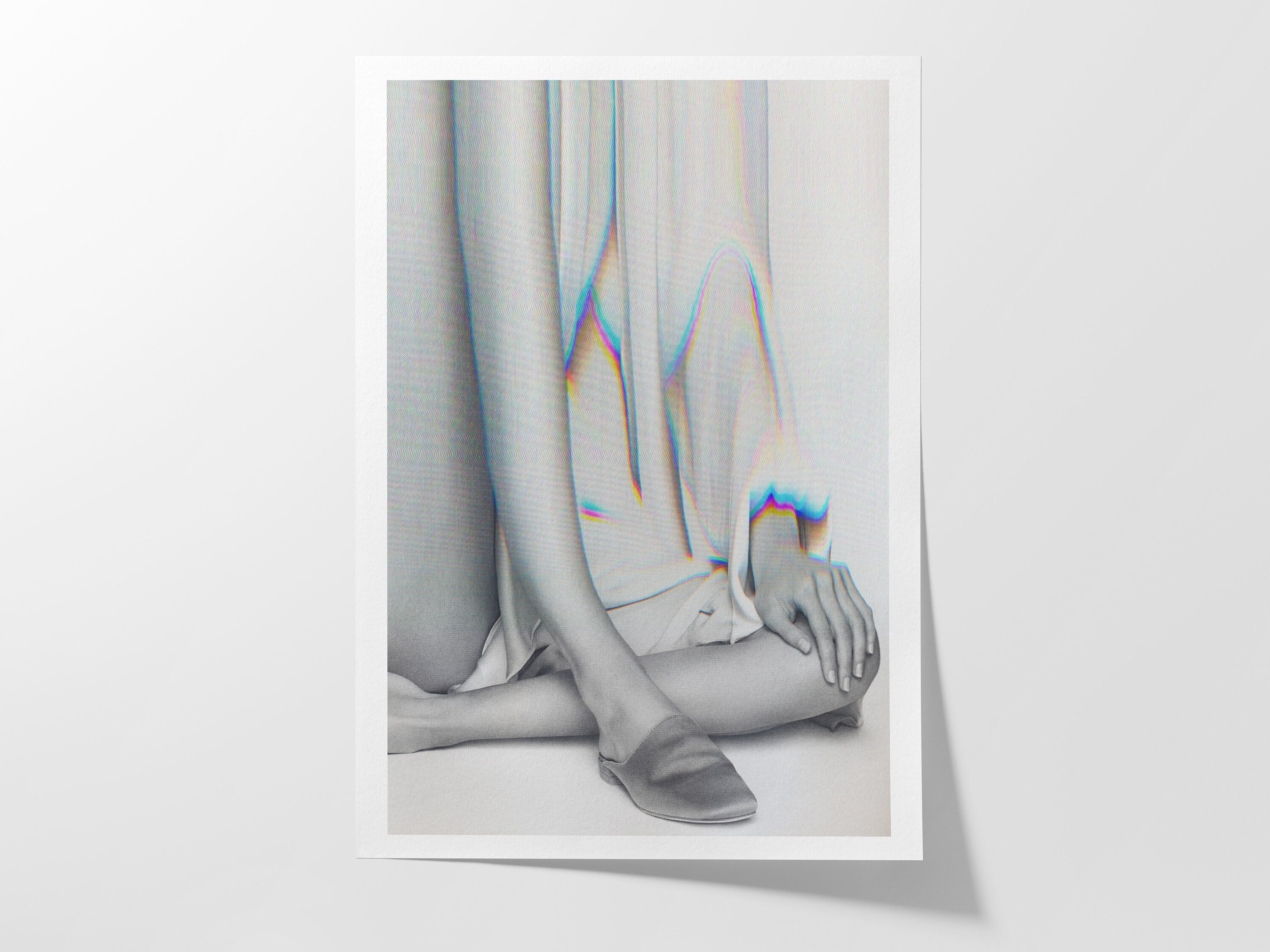 Elegant Surrealist Altered Fashion Art Print - Minimalist Monochrome Decor for Modern Living Spaces | Untitled (168) Giclée Print