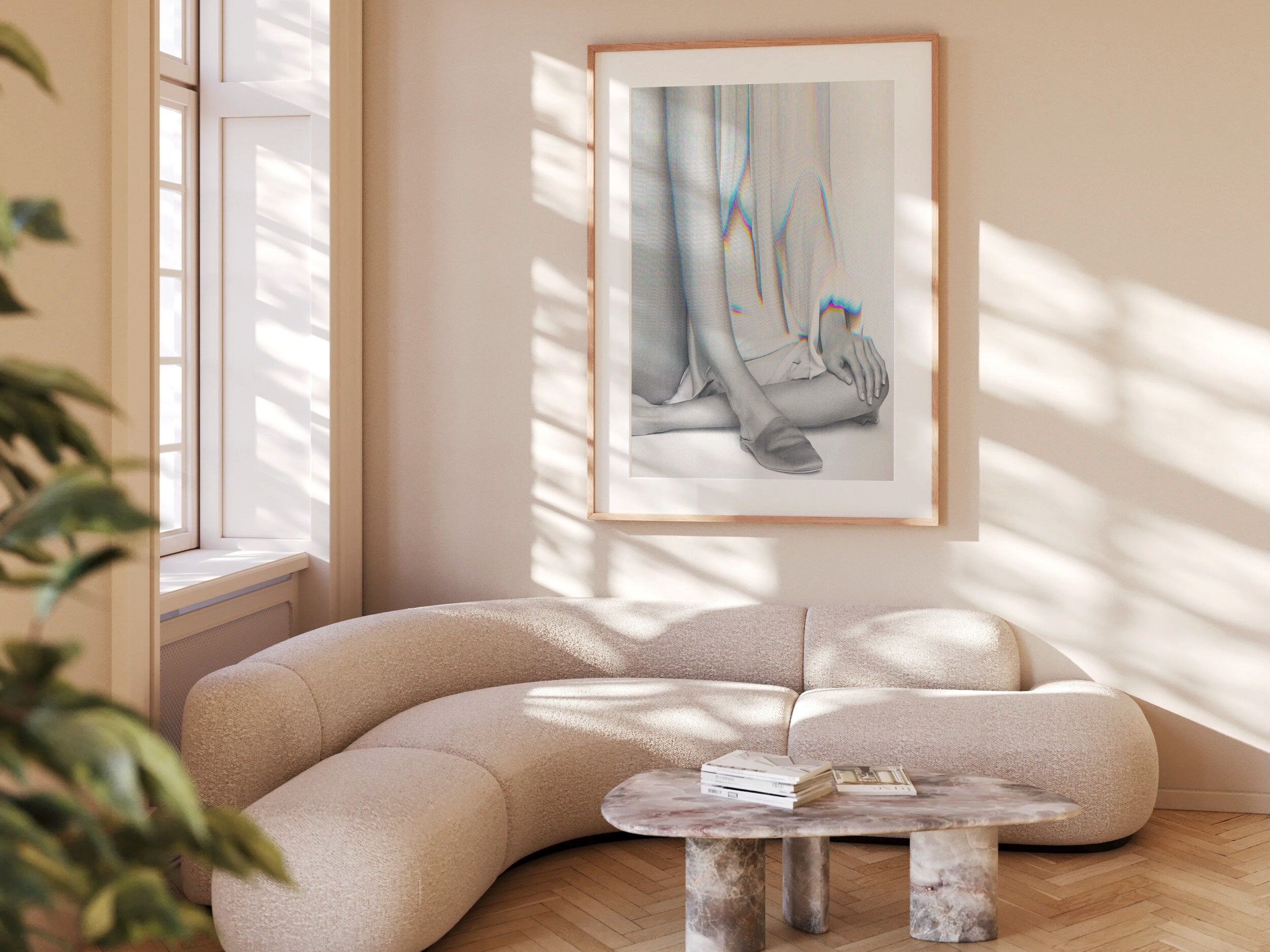 Elegant Surrealist Altered Fashion Art Print - Minimalist Monochrome Decor for Modern Living Spaces | Untitled (168) Giclée Print