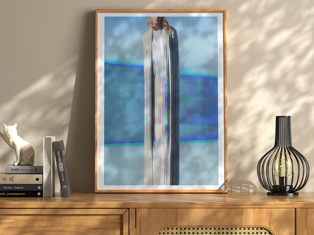 Surreal Altered Fashion Portrait Wall Art - Ethereal Minimalist Decor for Contemporary Living Spaces | Untitled (169) Giclée Print