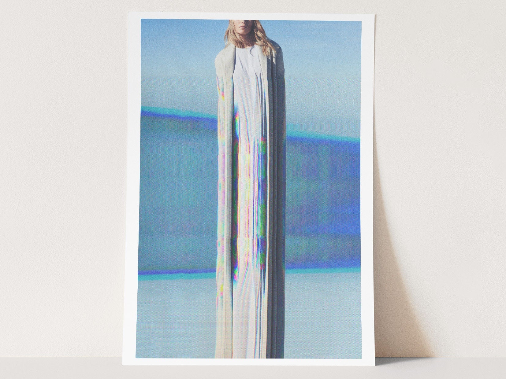 Surreal Altered Fashion Portrait Wall Art - Ethereal Minimalist Decor for Contemporary Living Spaces | Untitled (169) Giclée Print